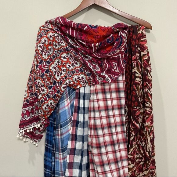 Scarf Bundle 6 Scarves Plaid Abstract Reversible Oblong Lot Collection - Picture 6 of 7